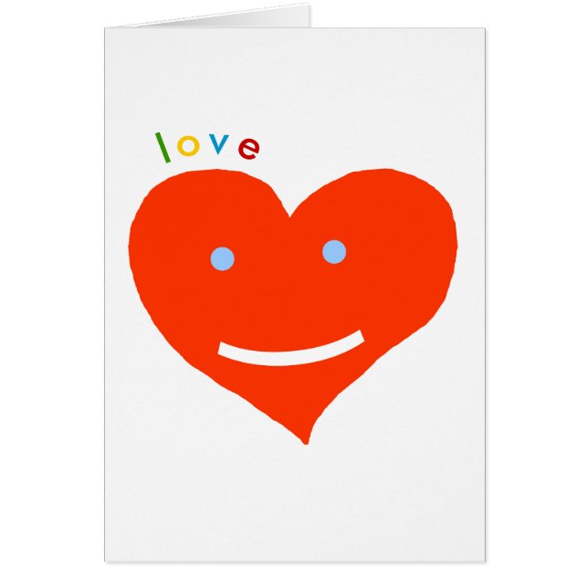 Liebe rotes Herz-Lächeln:) (Vorne)