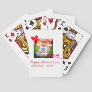 Liebe "Rotes Herz" - Valentinstag mit Fotonamento Spielkarten