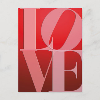 Liebe Rotes Rotes Rosa Postkarte