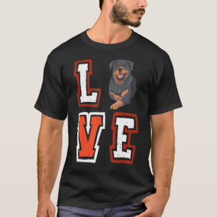 Liebe Rottweiler Animal Pup Welpe Haustier Hund Ei T-Shirt