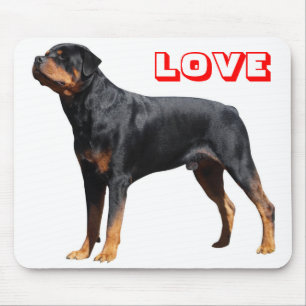 Liebe Rottweiler Erwachsener Welpe Hund Mauspad