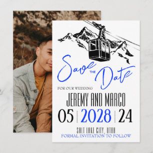 Liebe Royal Blue Save The Date