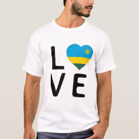 Liebe - Ruanda-Flagge