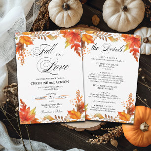 Liebe: Rücken auf Boho Floral Wedding Einladung