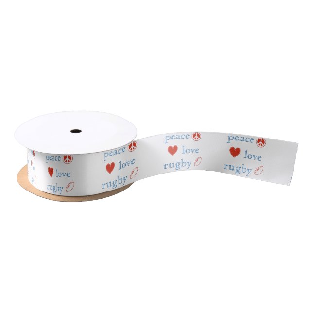 Liebe Rugby Satinband (Spule)