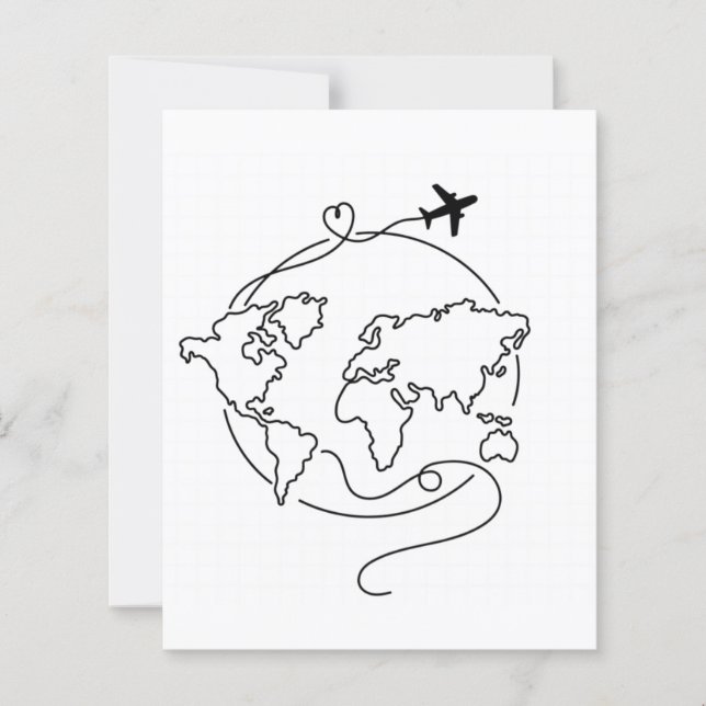🌍 Liebe rund um den ✈️ (Vorderseite)