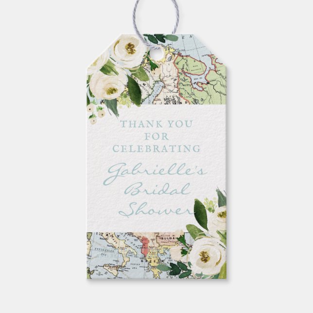 Liebe rund um den Weltfloralplan Gefallen Geschenkanhänger (Vorderseite)