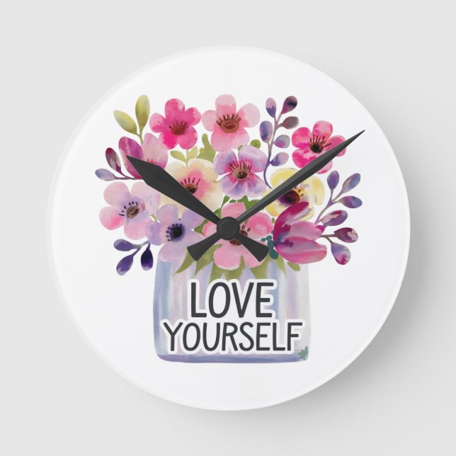 Liebe Runde Wanduhr (Vorderseite)