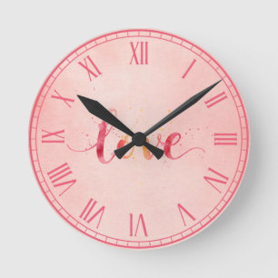 Liebe Runde Wanduhr