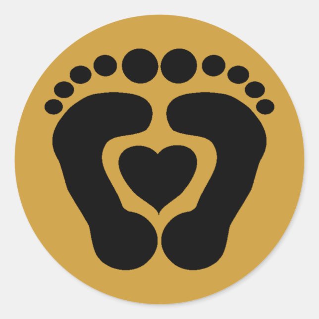 Liebe Runder Aufkleber (Vorderseite)