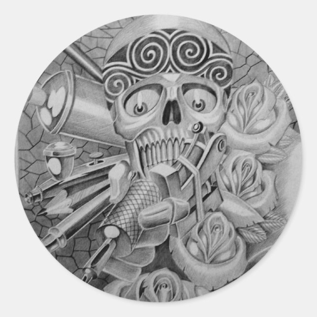 Liebe Runder Aufkleber (Vorderseite)