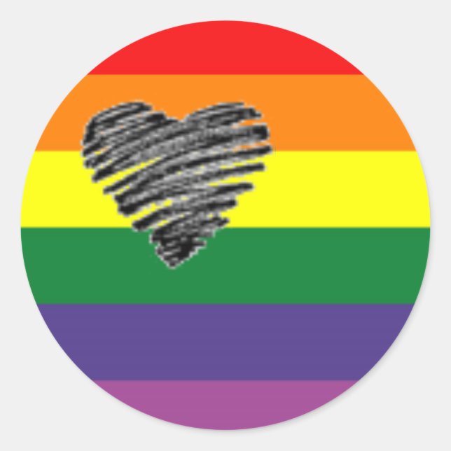Liebe Runder Aufkleber (Vorderseite)