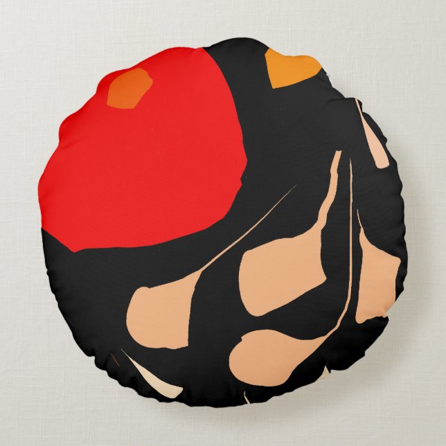 Liebe Rundes Kissen (Rückseite)