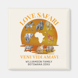 Liebe SAFARI Souvenir Magnet