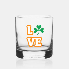 "LIEBE" (SAINT PATRICK"S EDITION) Rockglas Whiskyglas