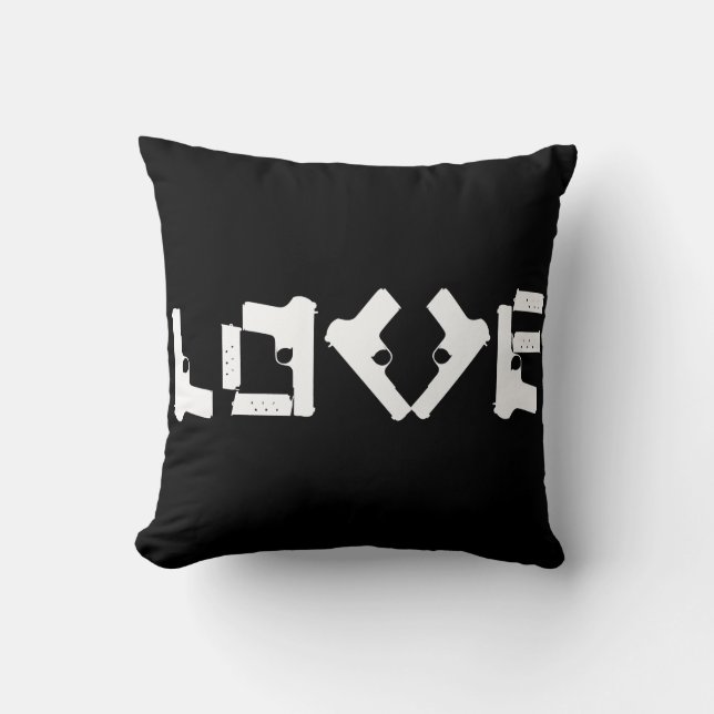 LIEBE-Sammlung Anti-Waffen-Negativ/Positiv-Kissen Kissen (Vorderseite)