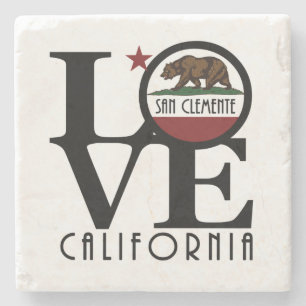 LIEBE San Clemente Kalifornien Steinuntersetzer