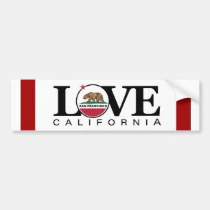 LIEBE San Francisco Autoaufkleber