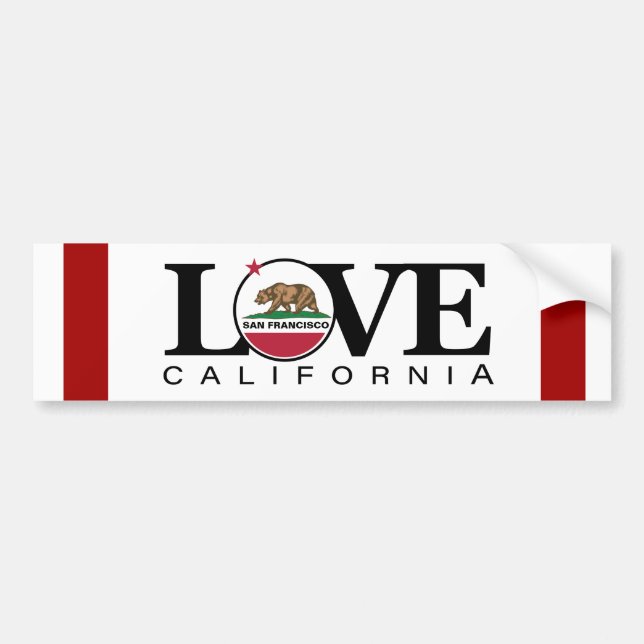 LIEBE San Francisco Autoaufkleber (Vorne)