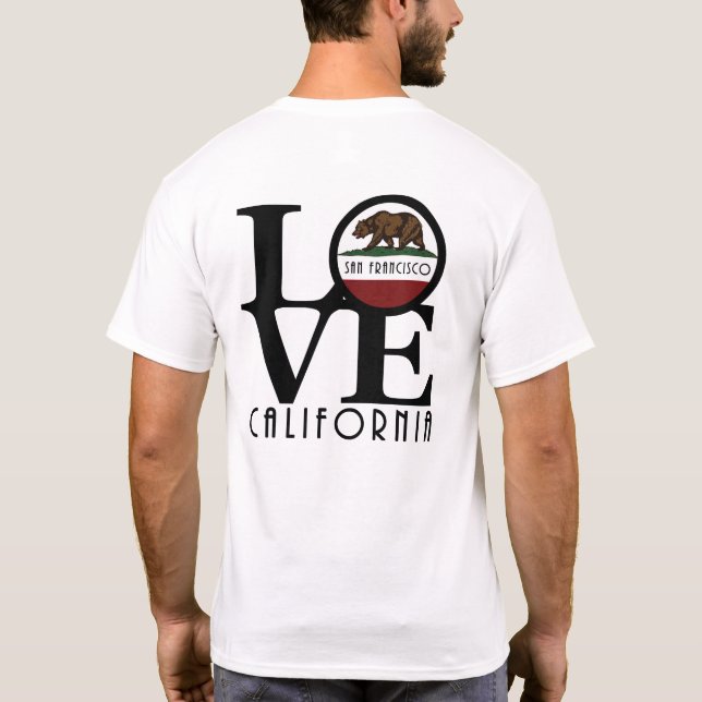 LIEBE San Francisco (Rückseite) T-Shirt (Rückseite)