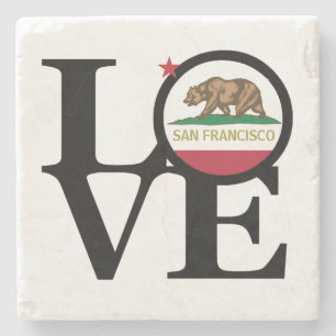 LIEBE San Francisco Stone Untersetzer
