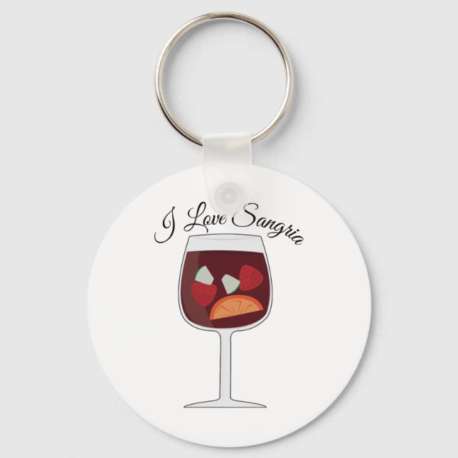 Liebe Sangria Schlüsselanhänger (Vorderseite)