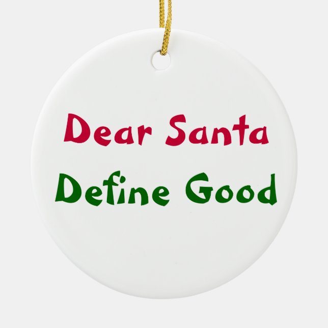 Liebe Sankt, definieren gutes Keramik Ornament (Vorne)