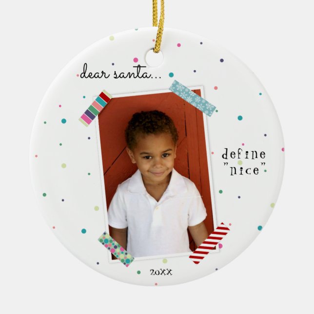 Liebe Sankt definieren Nizza Keramik Ornament (Vorne)