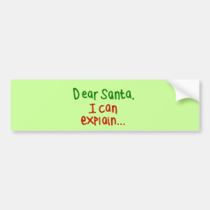 Liebe Sankt, die ich erklären kann Autoaufkleber