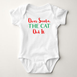 Liebe Sankt, die Katze tat sie! Baby-Ausstattung Baby Strampler