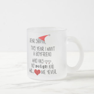 Liebe Sankt… - mattierte GlasTasse Mattglastasse