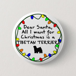 Liebe Sankt tibetanisches Terrier Button