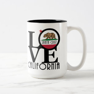 LIEBE Santa Cruz Kalifornien 15oz Zweifarbige Tasse