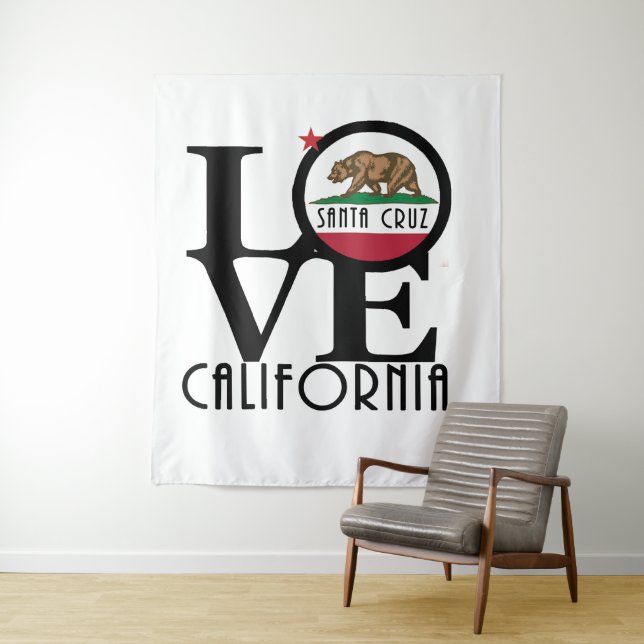 LIEBE Santa Cruz Tapest Wandteppich (Beispiel)