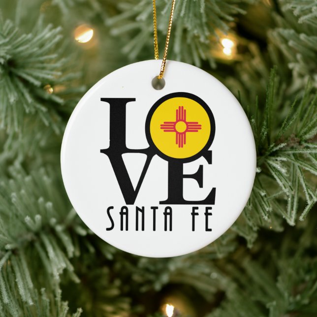LIEBE Santa Fe Keramik Ornament (Baum)