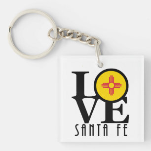 LIEBE Santa Fe New Mexico Schlüsselanhänger