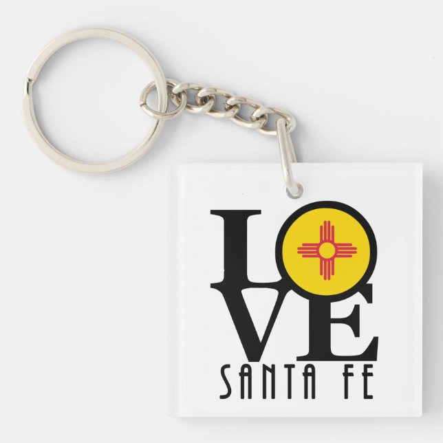 LIEBE Santa Fe New Mexico Schlüsselanhänger (Vorderseite)