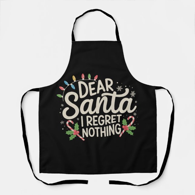 Liebe Santa I Bedret Nichts WeihnachtsfamilienMatc Schürze (Vorderseite)