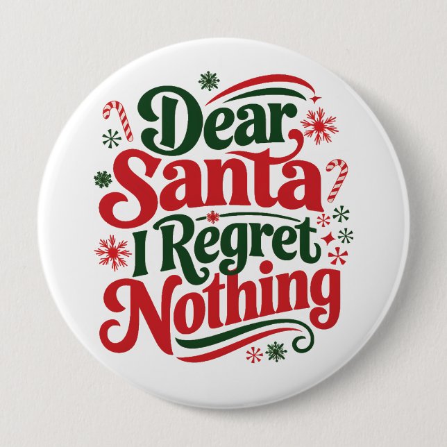 Liebe Santa I Bedret Nothing Button (Vorderseite)