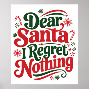 Liebe Santa I Bedret Nothing Poster