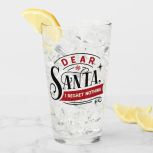 Liebe Santa I Bedret Nothing Spaß Weihnachten Sp Glas