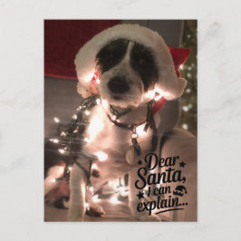 Liebe Santa I kann erklären (Hund) Postkarte