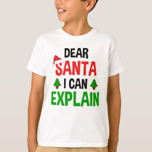 Liebe Santa I kann sonnige Weihnachten erklären T-Shirt
