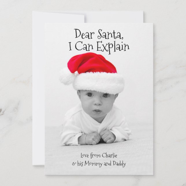 Liebe Santa I kann Weihnachten Personalisiert erkl (Vorderseite)