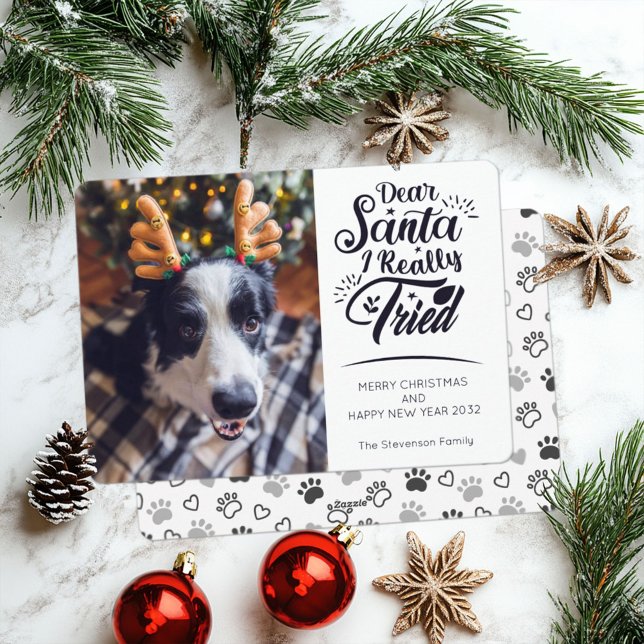 Liebe Santa I versuchte Hund Foto Spaß Weihnachten (Von Creator hochgeladen)