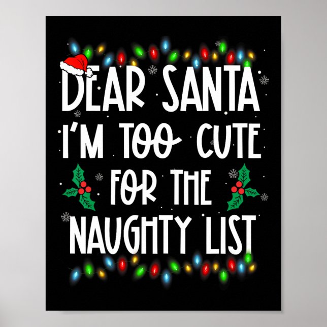 Liebe Santa Im zu Niedlich für die schändliche Lis Poster (Vorne)