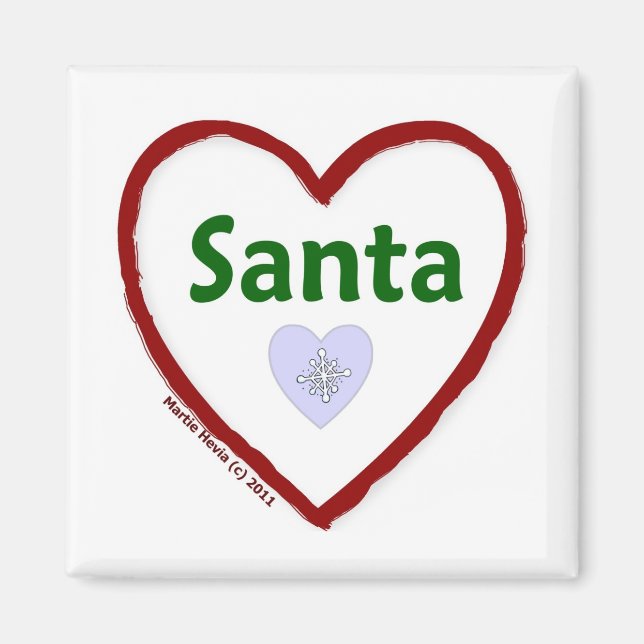 Liebe Santa Magnet (Vorne)