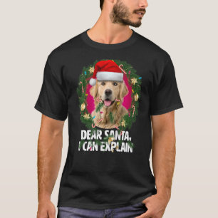 Liebe Santa Niedlich Golden Retriever Naughty für T-Shirt