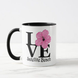 LIEBE Satellite Beach Pink Hibiskus 11oz Tasse