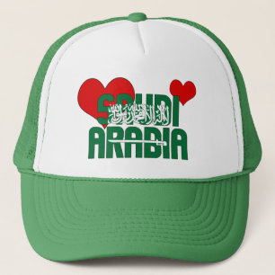 Liebe saudische Flagge Herzen Patriotisch Truckerkappe